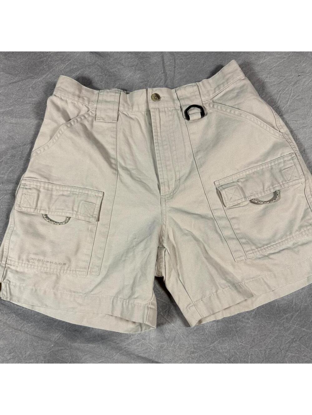 Vintage Columbia PFG Women’s Cargo Fishing Shorts Size 6 Khaki Gorpcore Utility